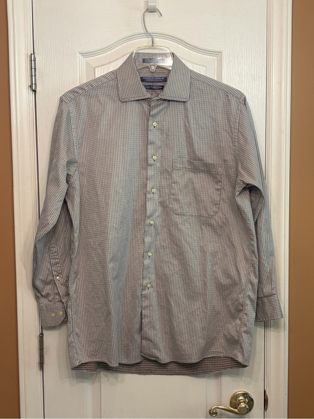 Forsyth of Canada Luxury European Cotton Men’s Shirt in Excellent Condition S 16